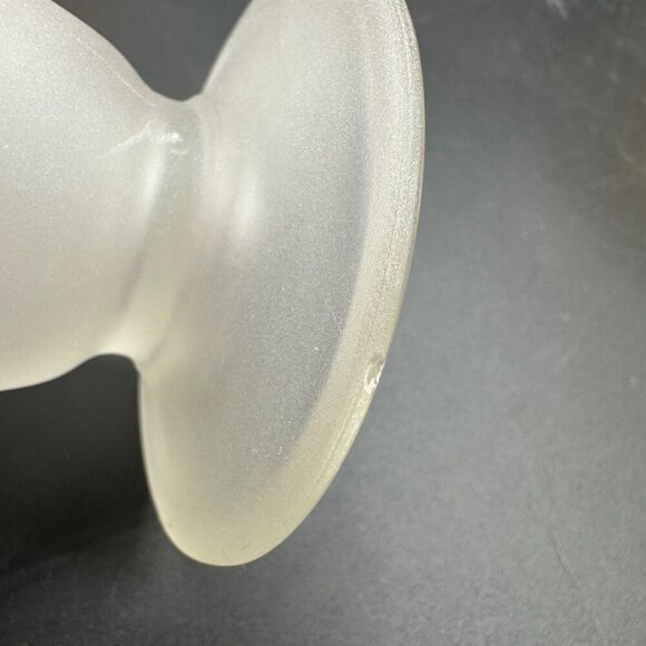 MCM Cordial Shot Glasses Frosted Footed Striped Red Gold Rimmed Set Vtg 1940s - Picture 5 of 12